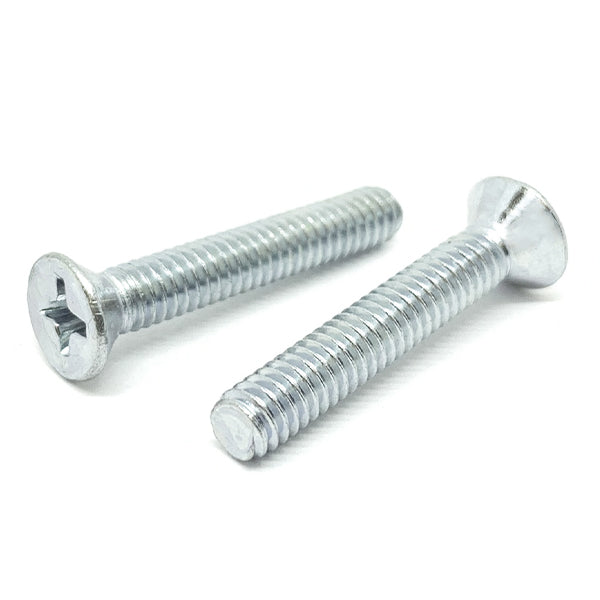 M2-0.4x5 Phillips Flat Head Machine Screws Steel Zinc