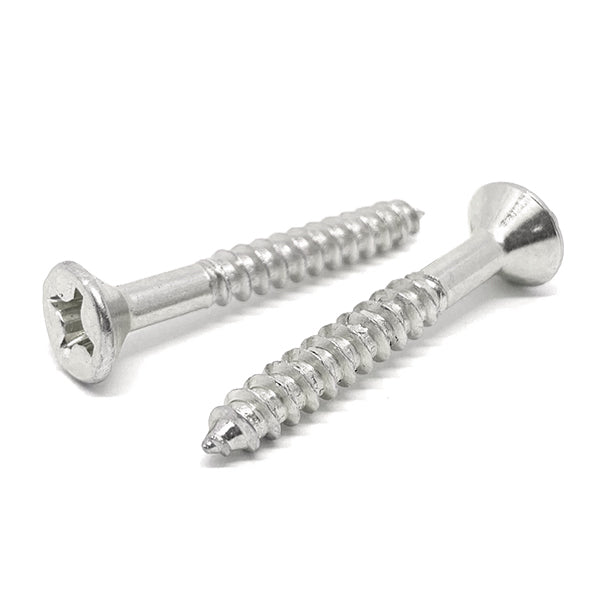 #6x1/2" Stainless Steel Phillips Flat Head Wood Screws
