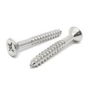 #8x1-1/2" Stainless Steel Phillips Flat Head Wood Screws