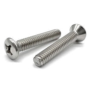 #8-32x1-1/4" 316 Stainless Steel Phillips Oval Head Machine Screws