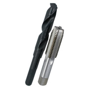 9/16"-18 UNF HSS Plug Tap and 33/64" HSS 1/2" Shank Drill Bit Kit
