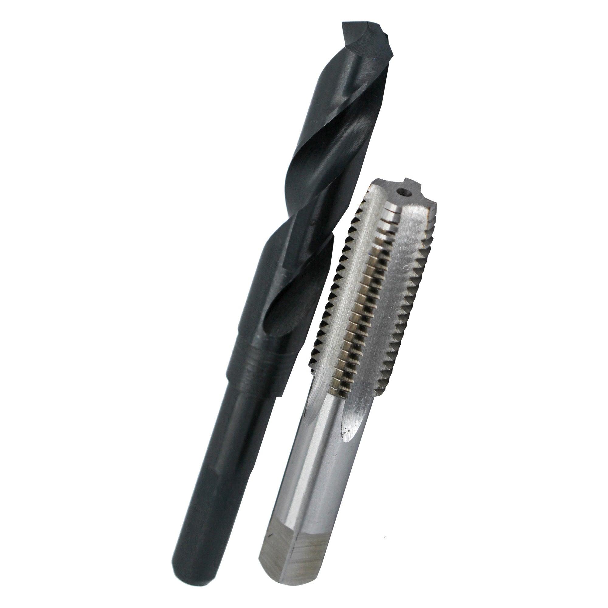 11/16"-11 UNS HSS Plug Tap and 19/32" HSS 1/2" Shank Drill Bit Kit