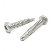 #6x5/8"Stainless Steel Phillips Pan Head #2 Point Self Drilling Screws