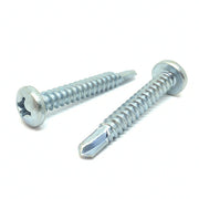 #6x1/2" Phillips Pan Head #2 Point Self Drilling Sheet Metal Screws Zinc