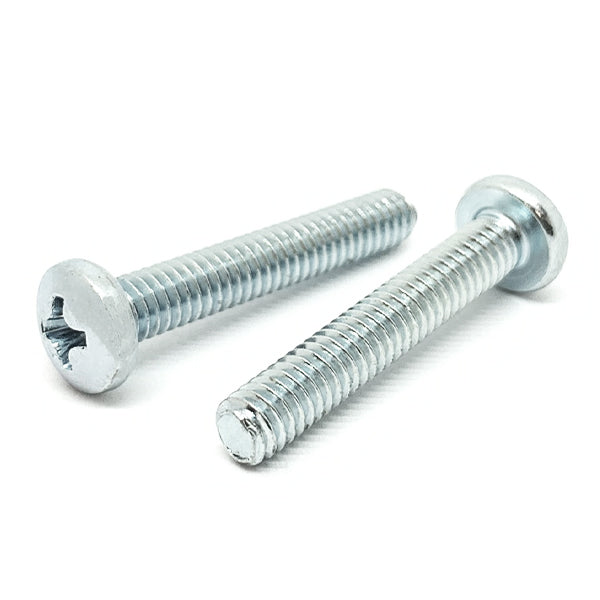 #6-32x1/4" Phillips Pan Head Machine Screws Steel Zinc