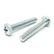 M2.5-0.45x6 Phillips Pan Head Machine Screws Steel Zinc