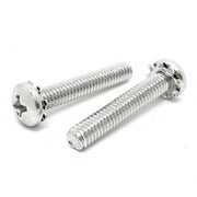 #8-32x1/4" 410 Stainless Steel External Tooth Sems Phillips Pan Head Machine Screws