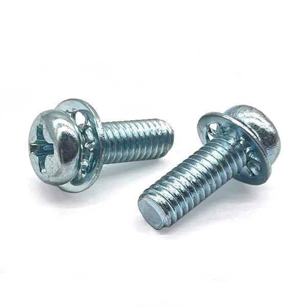#6-32x1/2" Internal Tooth Sems Phillips Pan Head Machine Screws Zinc