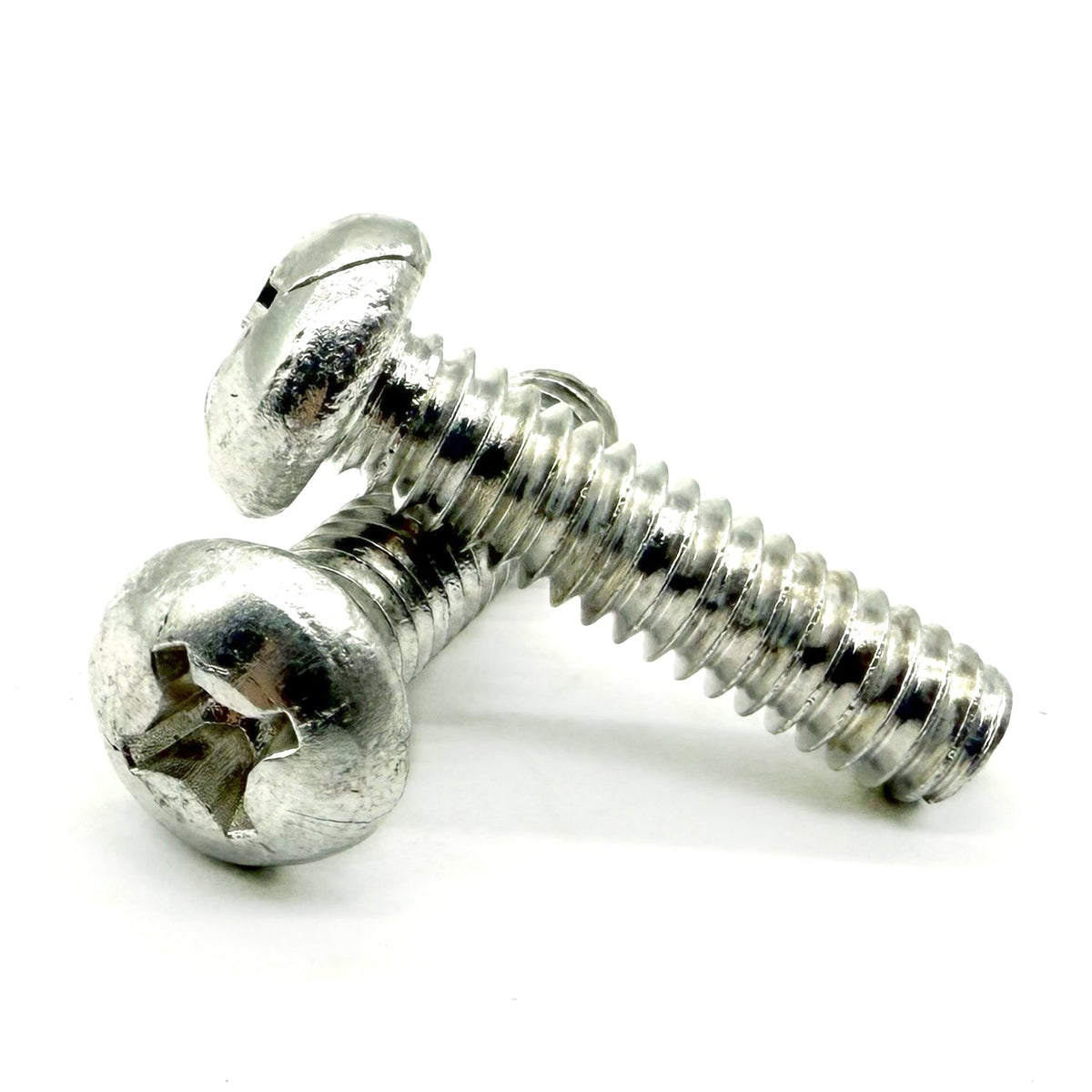 1/4"-20x2" Aluminum Phillips Round Head Machine Screw