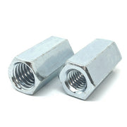 5/8"-11 to 1/2"-13 x 1-1/4" Grade A Reducer Coupling Nuts Zinc