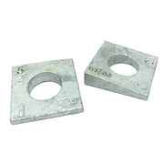 3/8 X 1-1/4" Square Beveled Washer Malleable Iron Hot Dip Galvanized