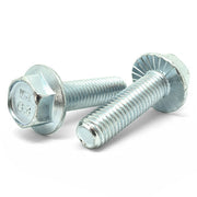 M6-1.0x35 Class 8.8 Hex Serrated Flange Bolts Zinc Clear