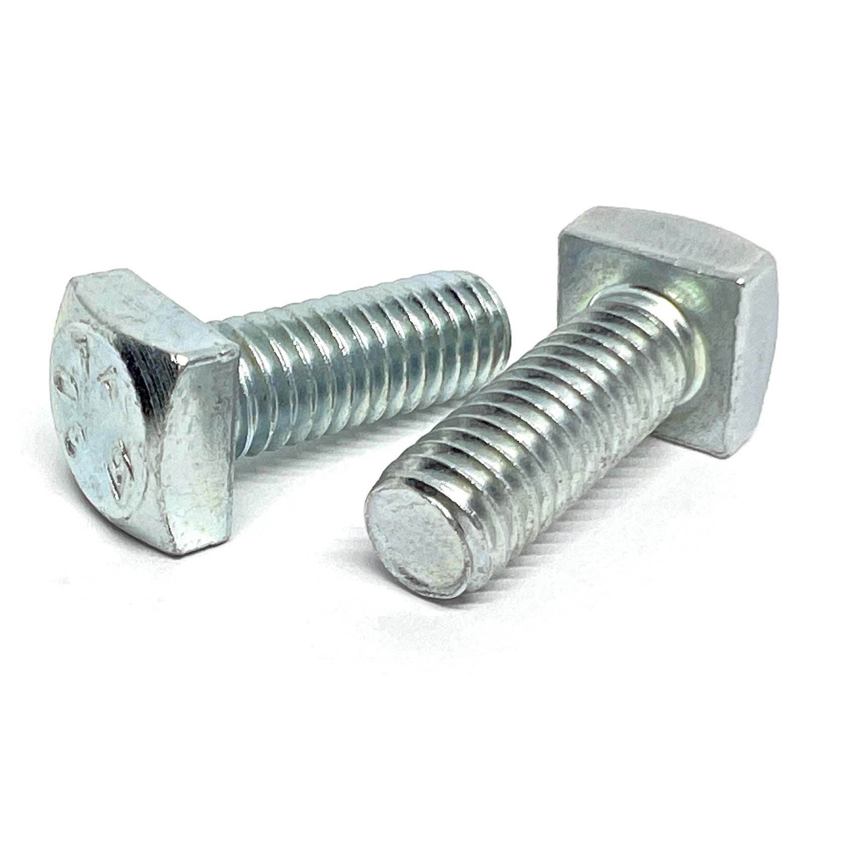 3/4"-10x1-3/4" Square Head Bolts Grade A307 Zinc Clear