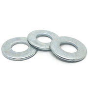 9/16" SAE Low Carbon Flat Washers Zinc
