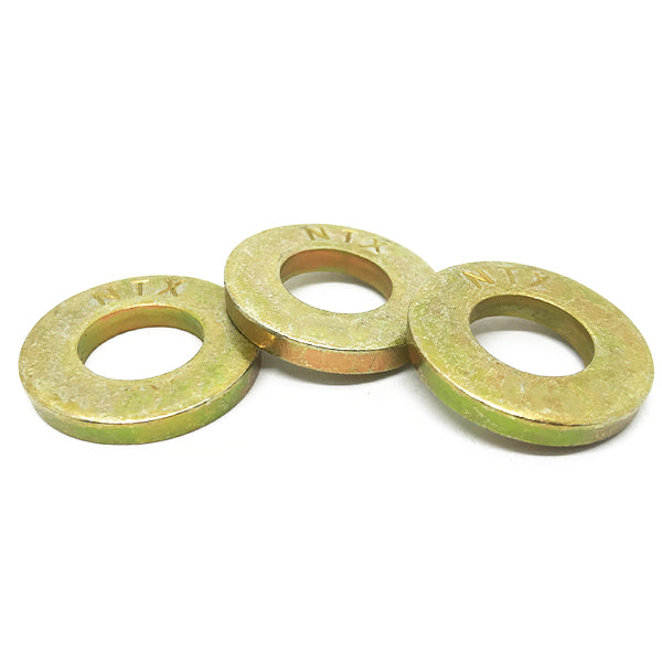 5/16" SAE Grade 8 Extra Thick Flat Washers Zinc Yellow