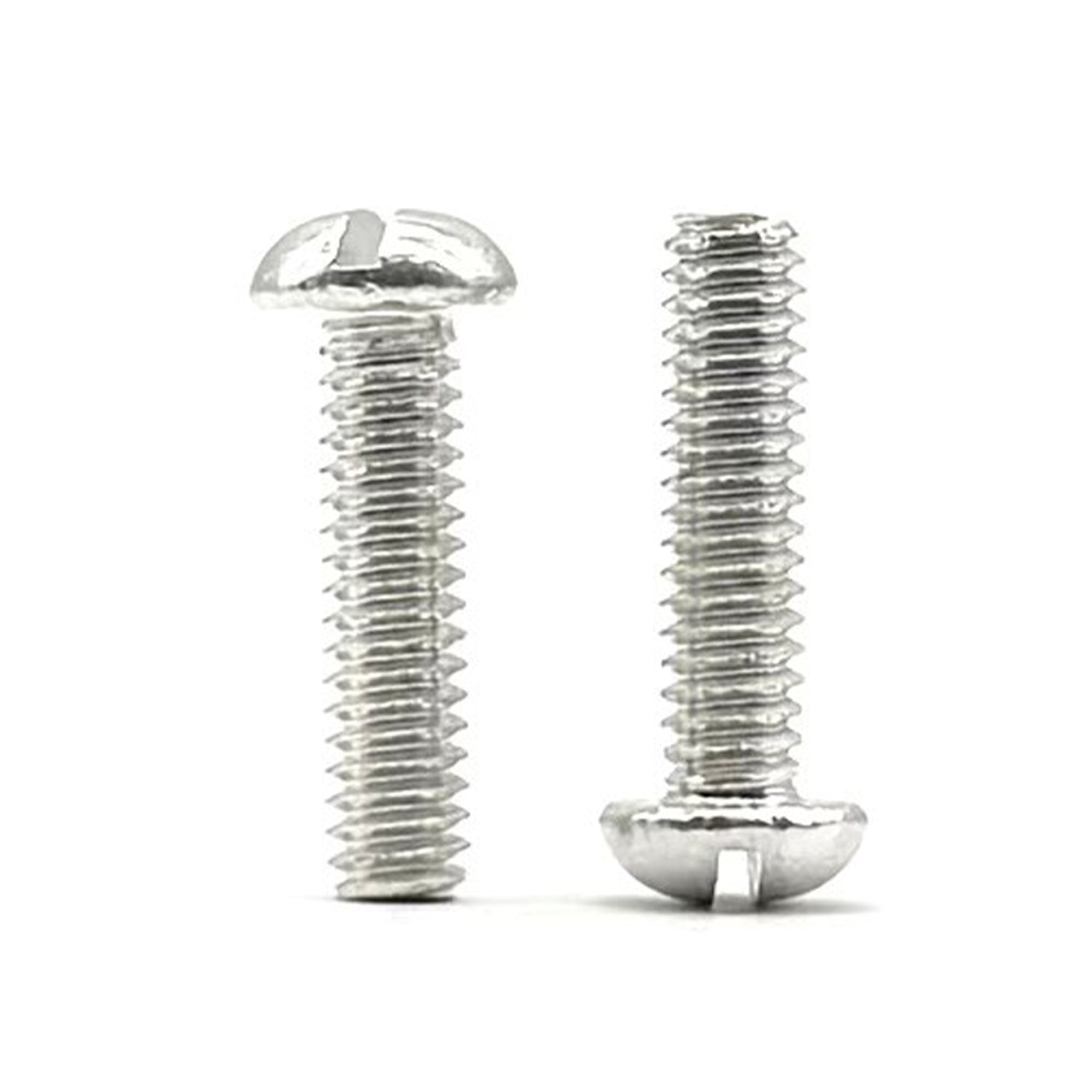 1/4"-20x3/4" Aluminum Slotted Round Head Machine Screw