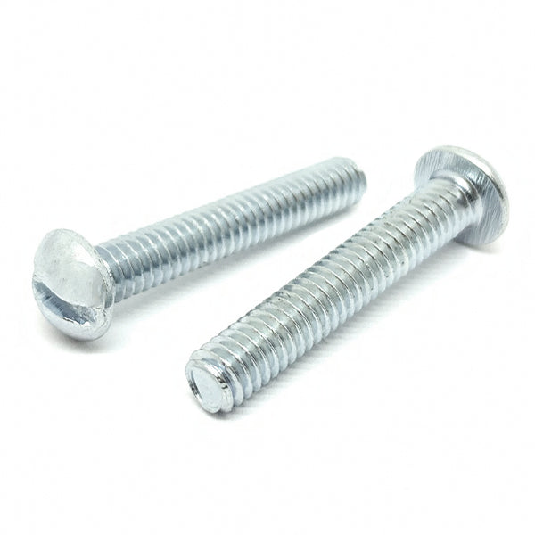 #6-32x1-1/2" Slotted Round Head Machine Screws Steel Zinc