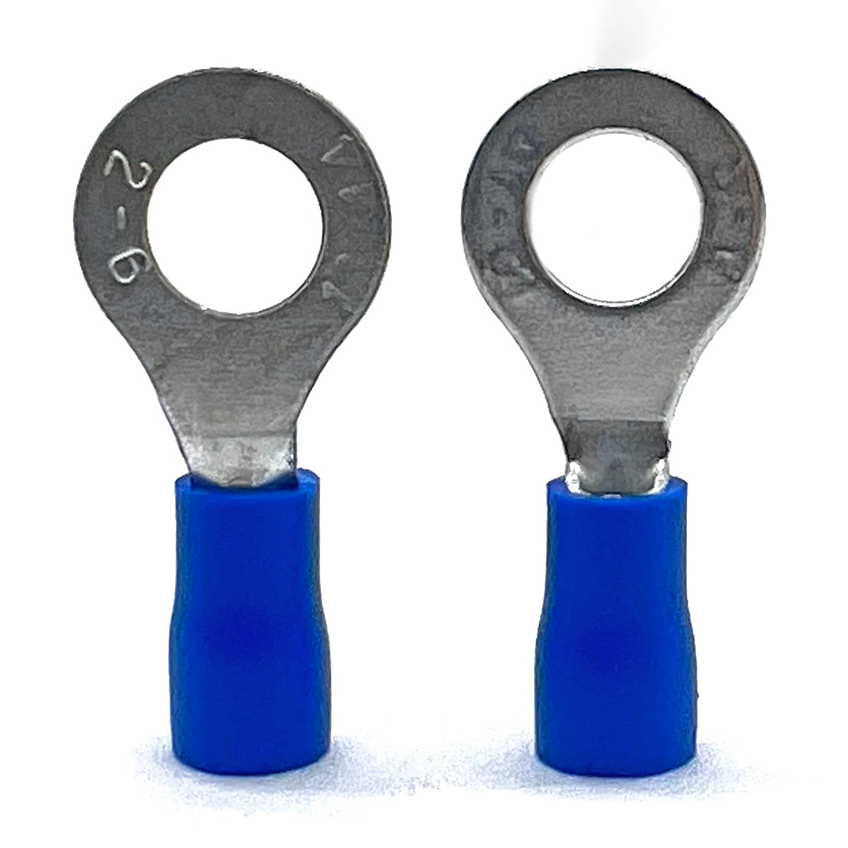 Blue PVC/Vinyl 5/16" Diameter Ring Crimp Connector, AWG 16-14