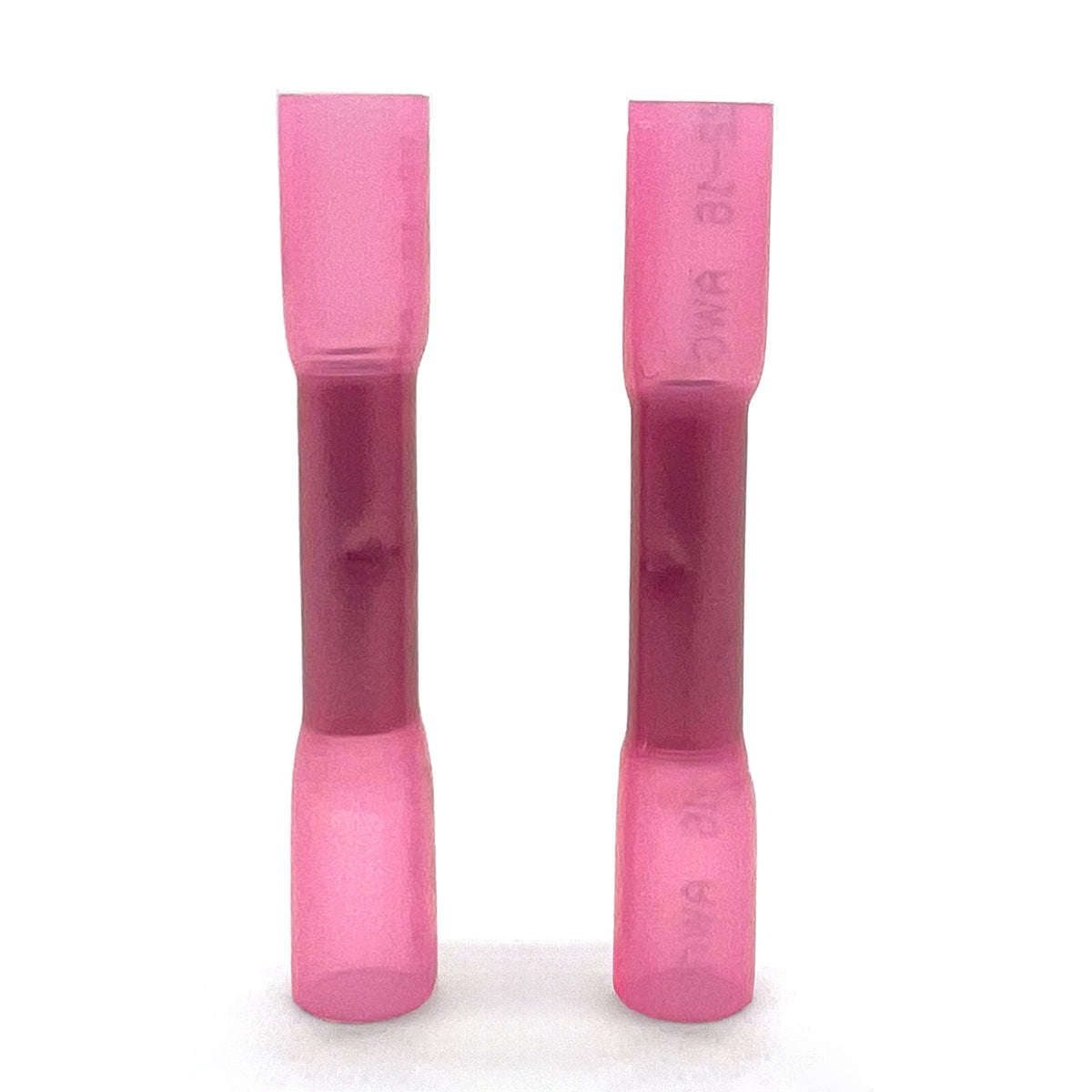 Red Heat Shrink Marine Grade Butt Connectors, AWG 22-16