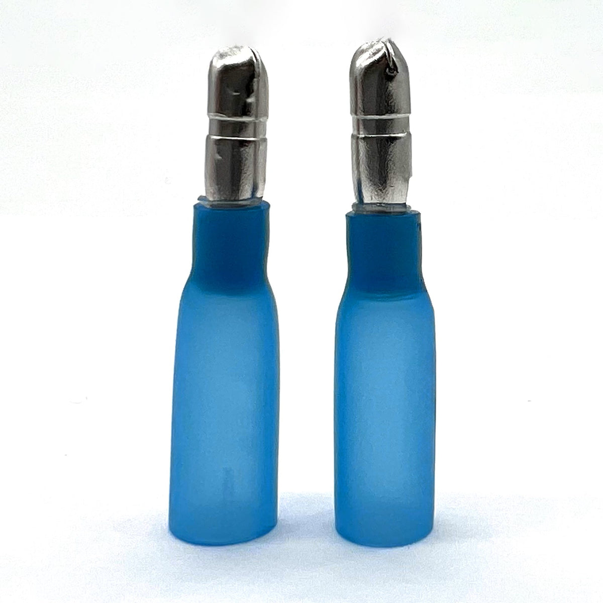 Blue Heat Shrink Marine Grade Male Bullet Connectors, AWG 16-14