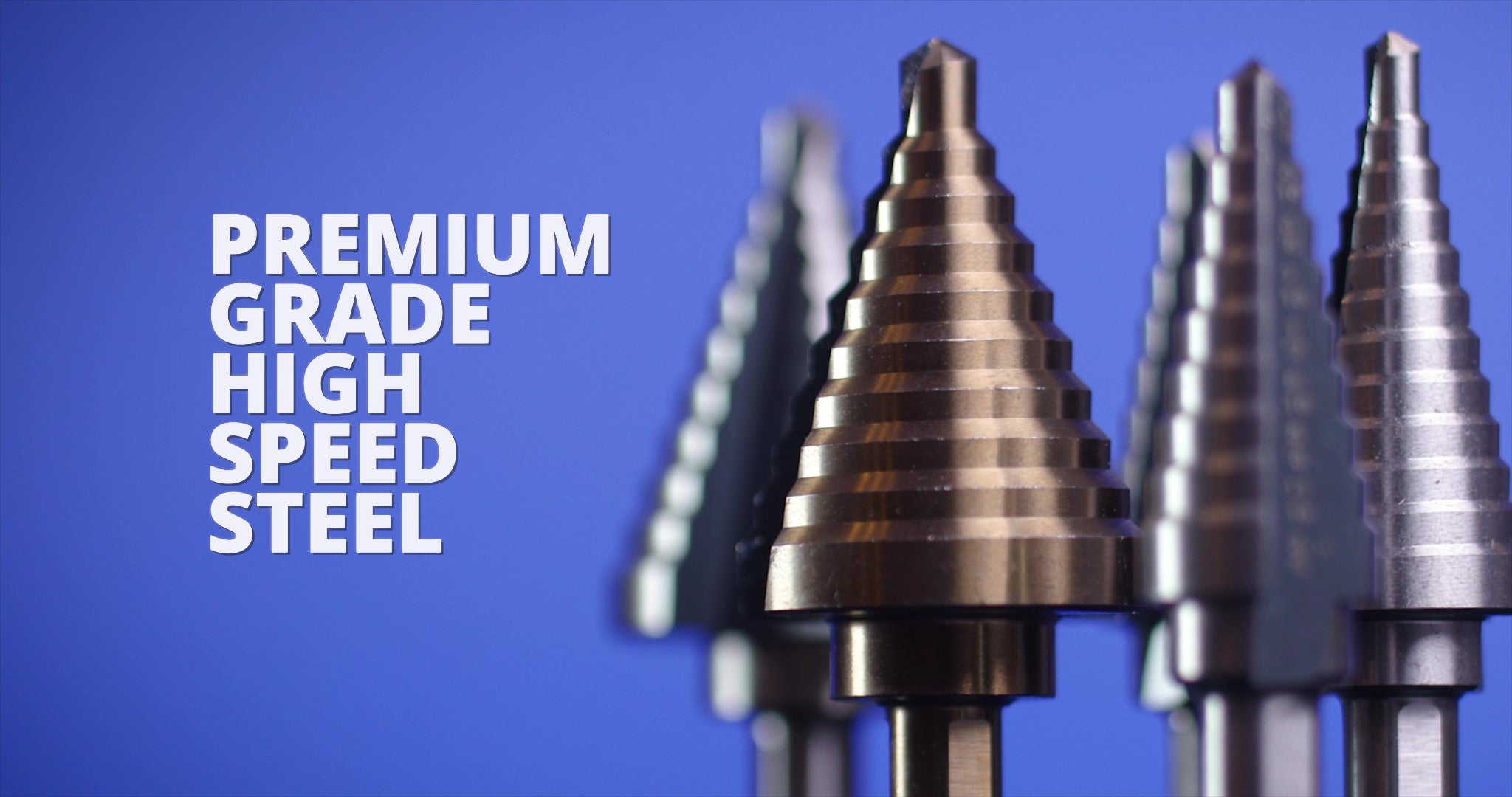 #5 HSS Black & Gold Step Drill Bit (1/4" - 1-3/8" by 1/8")