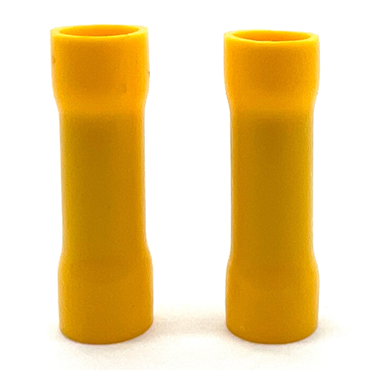 Yellow PVC/Vinyl Butt Splice Crimp Connector, AWG 12-10