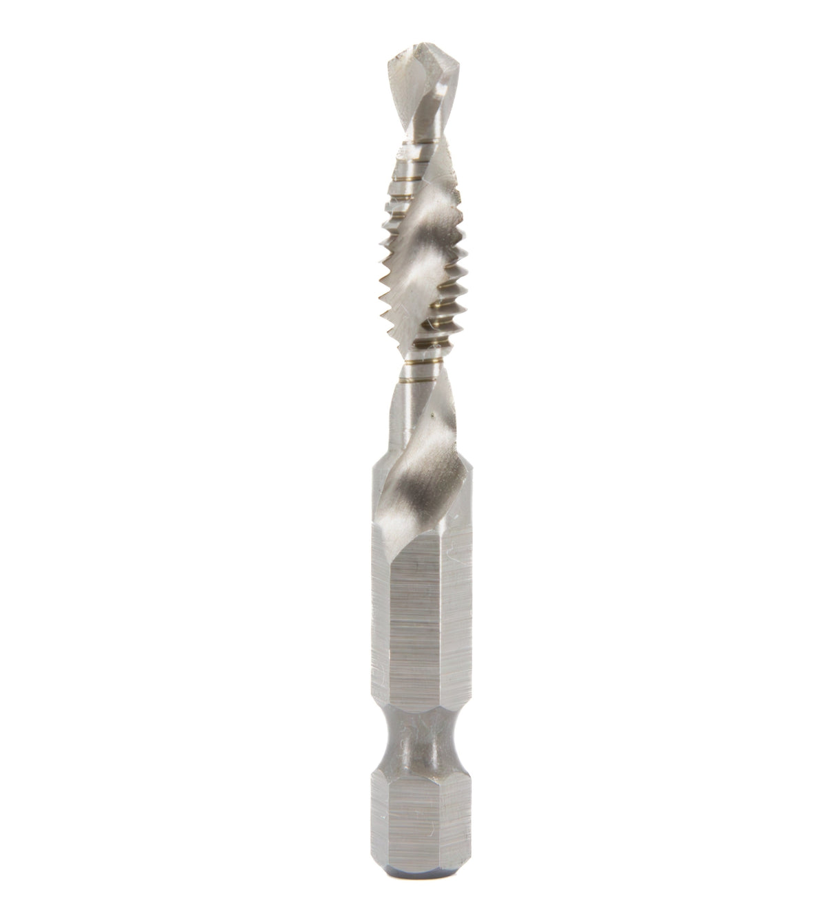 6 Piece Combined Drill Tap and Countersink Set with 1/4" Quick Change Hex Shank