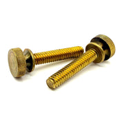 1/4"-20x1-1/4" Brass Thumb Screw