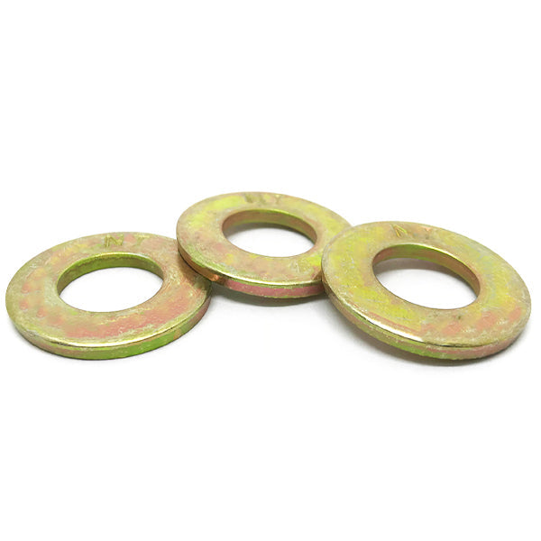 5/16" USS Grade L-9 Flat Washers USA Zinc Yellow