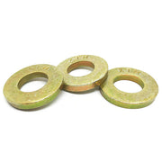 1" USS Grade 8 Extra Thick Flat Washers Zinc Yellow