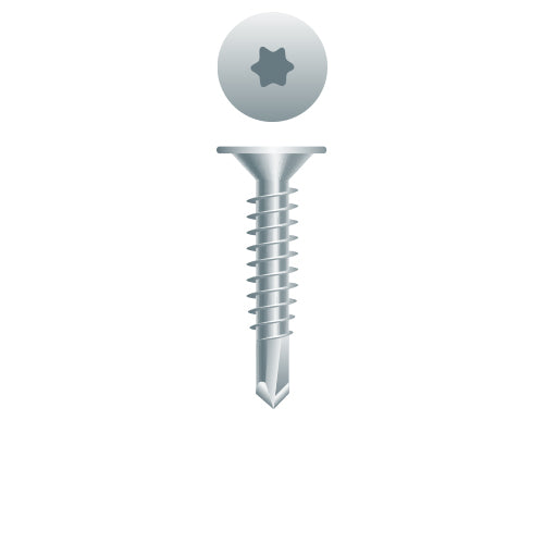 #10 Strong-Point Wafer Head 10-16 x 3/4, T-25, Zinc