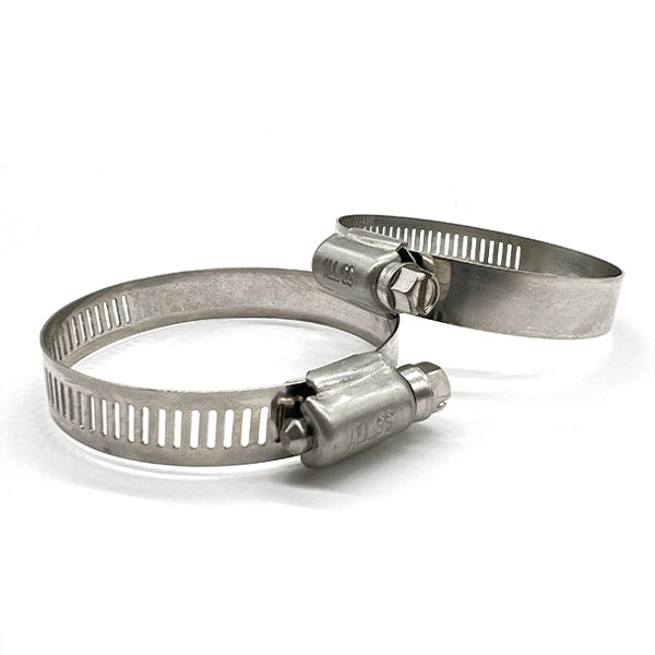 #24 Worm Gear Hose Clamp 304 Stainless w/ 5/16" Slotted Screw