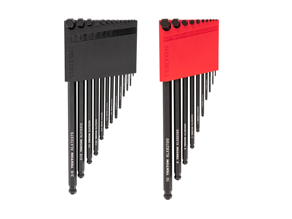 Ball End Hex L-Key Set with Holders, 23-Piece (0.050 - 3/8 in., 1.3 - 10 mm)