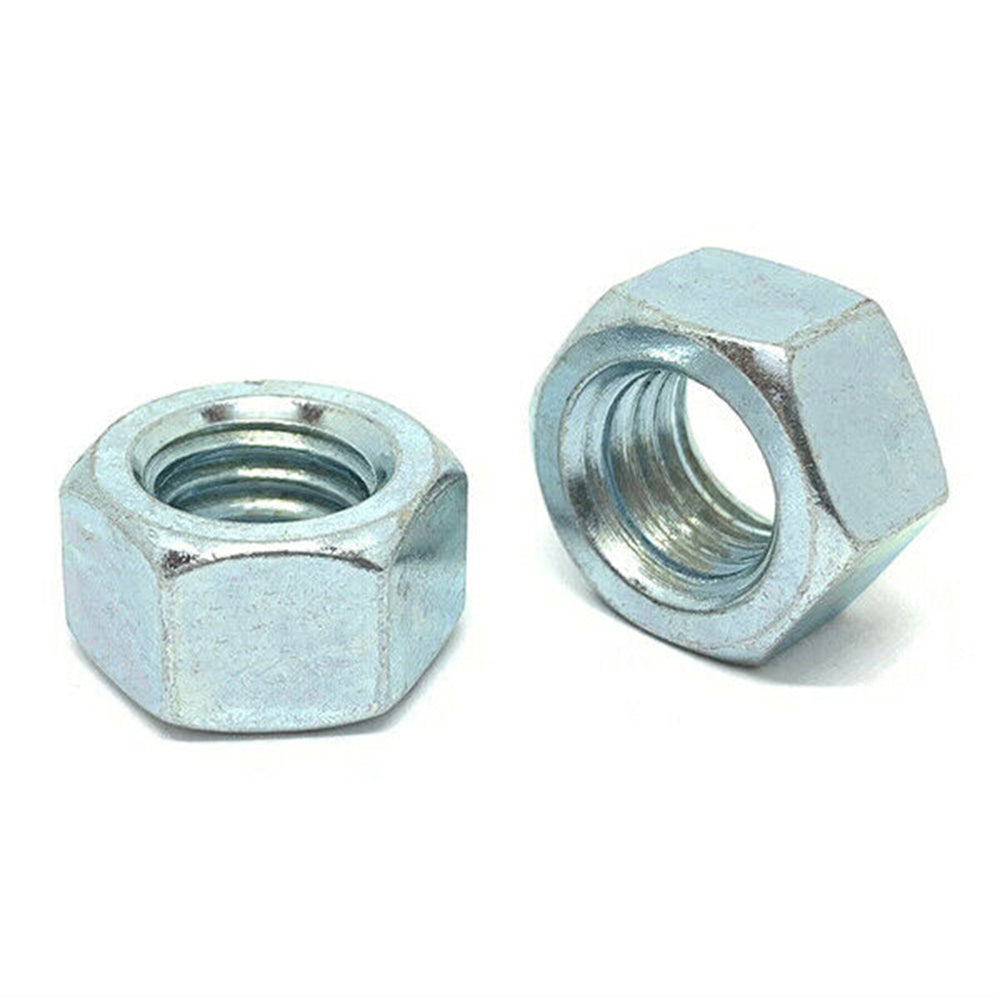 5/16"-18 Grade 2 Finished Hex Nuts Zinc Clear