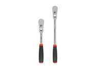 1/2 Inch Drive Flex Head Non-Quick-Release Comfort Grip Ratchet Set, 2-Piece (10-1/2, 14 in.)