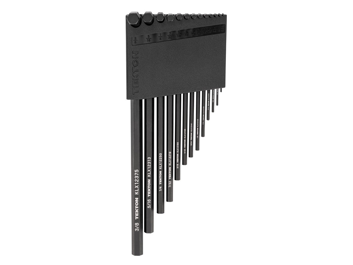 Flat End Hex L-Key Set with Holder, 13-Piece (0.050 - 3/8 in.)