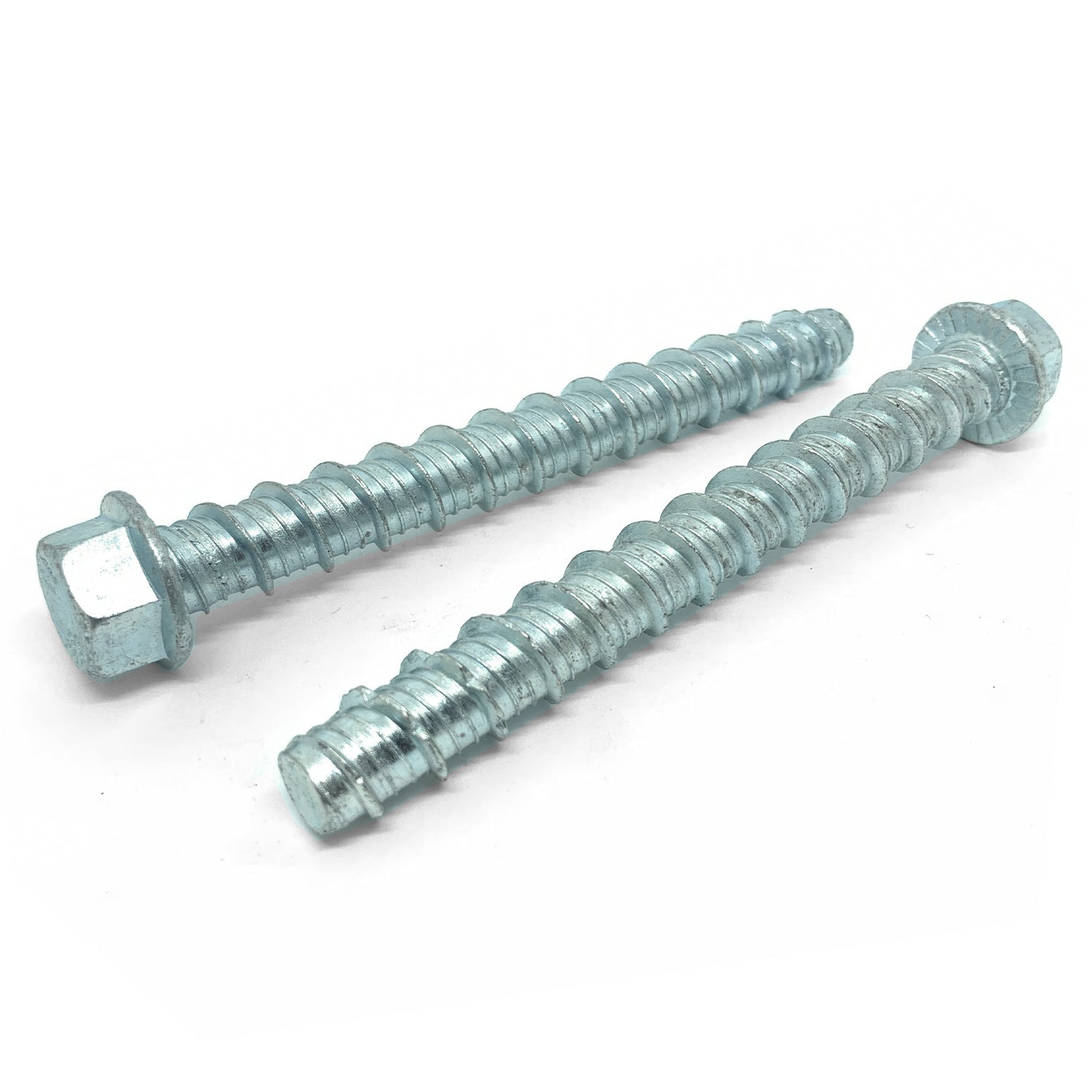 3/8x3" Tapking Heavy Duty Hex Washer Concrete Screws Zinc